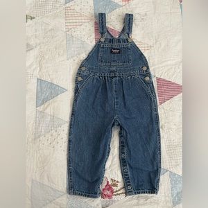 Vintage toddler denim Oshkosh overalls